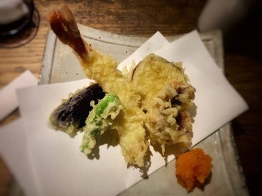 Karışık Tempura Plakası (Tokyo, Japonya)