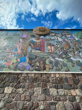 Cusco, Cusco Eyaleti, Peru - 24 Temmuz 2022: İnka Duvarı 'nın üzerine inşa edilen Cusco' nun Büyük Duvarı