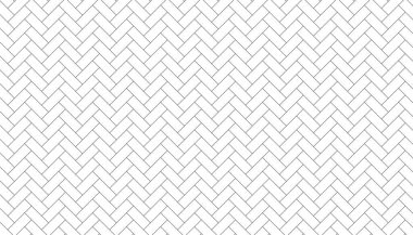 Herringbone geçmişi. Tuğladan bir iz yok. Siyah geometrik fayanslar tekrarlanıyor. Ringa kemiği fayansları. Kaplama tuğlalar. döşeme iaminate