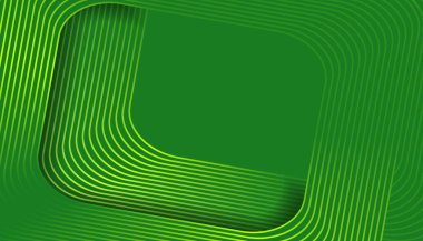 Yeşil arka planda soyut lüks çizgiler. Parlak geometrik çizgileri olan soyut bir arkaplan. modern gradyan çizgiler deseni