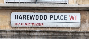 Westminster, Londra, İngiltere 'deki Harewood Place için imza..