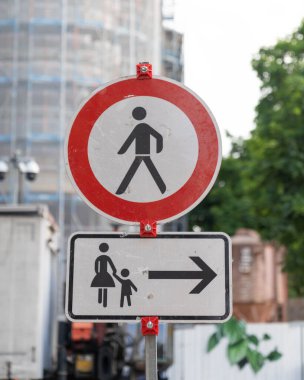 Almanya 'nın yürüyen işaretleri. Yüksek kalite fotoğraf