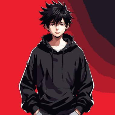 anime çizgi film karakteri erkek vektör sanatı