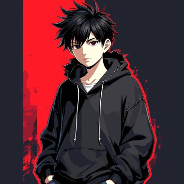 anime çizgi film karakteri erkek vektör sanatı