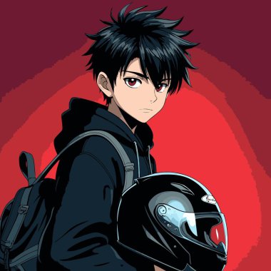 anime çizgi film karakteri erkek vektör sanatı