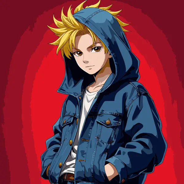 anime çizgi film karakteri erkek vektör sanatı