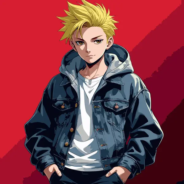 anime çizgi film karakteri erkek vektör sanatı