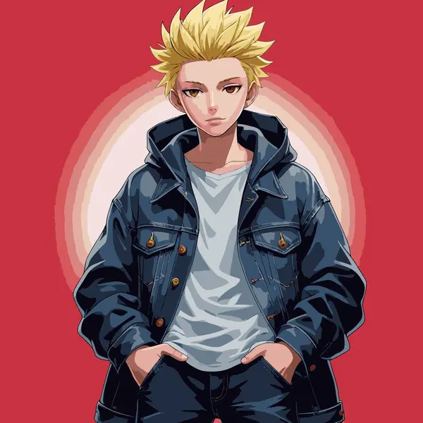 anime çizgi film karakteri erkek vektör sanatı