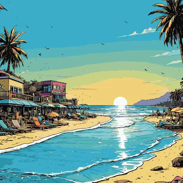 plaj görüntüsü komik biçimi