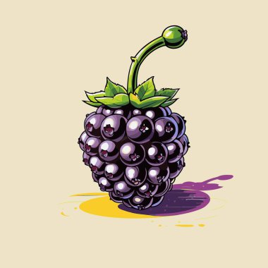 Tasarım için böğürtlen vektör sanatı