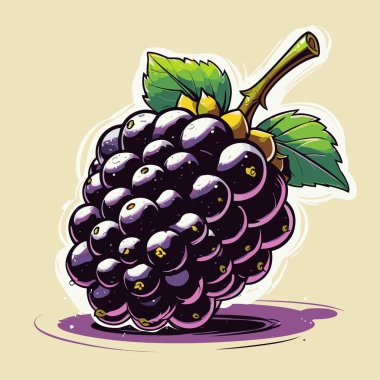 Tasarım için böğürtlen vektör sanatı