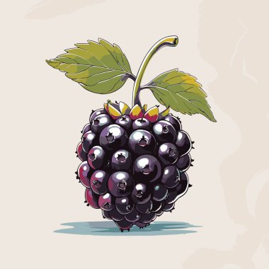 Tasarım için böğürtlen vektör sanatı