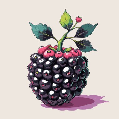 Tasarım için böğürtlen vektör sanatı