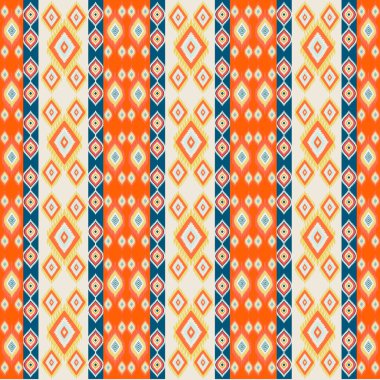 Geleneksel nakış süsüsüyle kusursuz desen. vektör illüstrasyonu