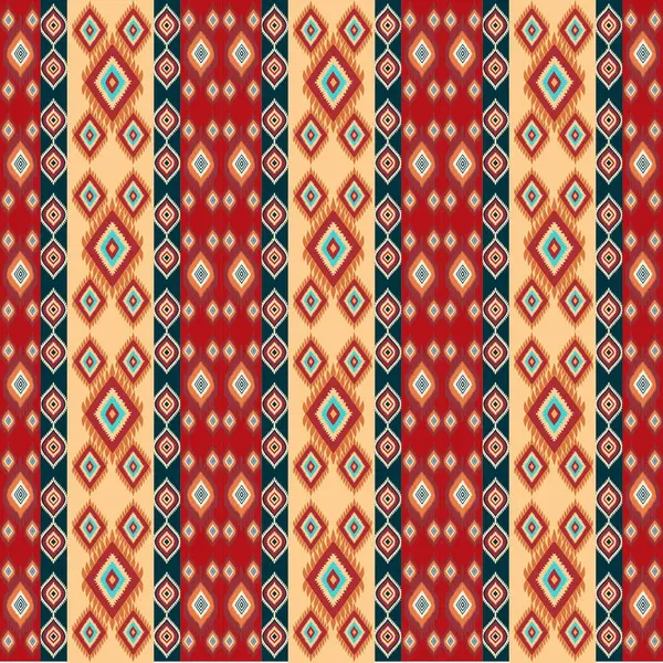 Etnik kabile süsü. Kusursuz geometrik desen. Aztek motifli renkli geometrik arkaplan.
