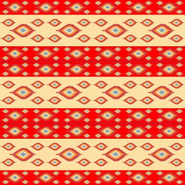 Etnik kabile süslemesi olan kusursuz vektör deseni.