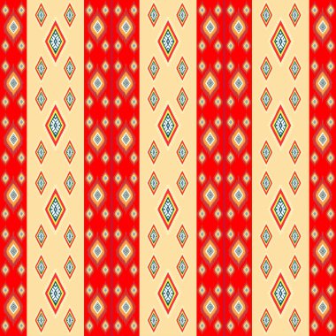 Vektör soyut etnik seamless modeli