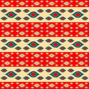 Etnik süslemeli kusursuz desen