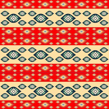 Etnik model. soyut kaleydoskop kumaş tasarımı.