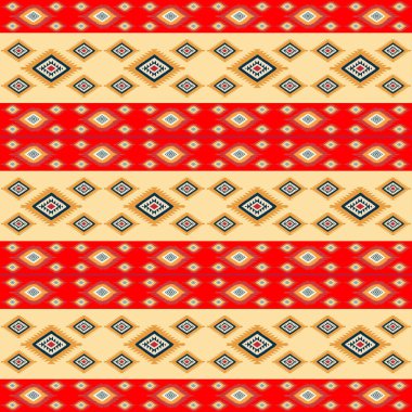 Etnik boho tarzı kusursuz bir model. Vektör çizimi. kabile dokusu arkaplanı