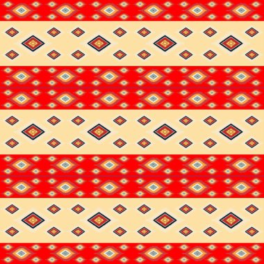 Etnik boho kusursuz desen. Yazdır. İşlemeli arka plan. Kumaş arkaplan, duvar kağıdı.