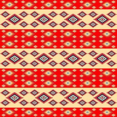 Etnik süslemeli kusursuz geometrik arkaplan
