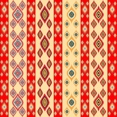vektör Dikişsiz etnik desen.