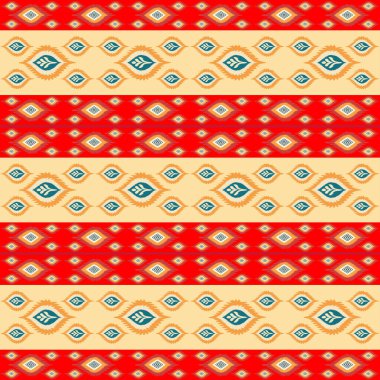 Etnik süsleme ile kusursuz desen. vektör illüstrasyonu.
