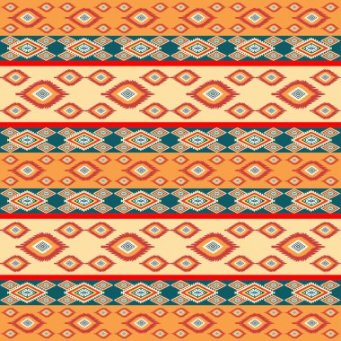 Kusursuz desen. soyut renkli geometrik süs