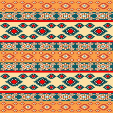 kesintisiz geometrik etnik desen