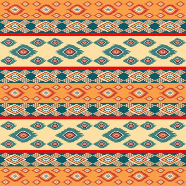 Kusursuz kabile dokusu. Etnik model. soyut geometrik desen