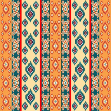 Soyut etnik vektör çizgisi modeli. Çizim vektörü illüstrasyonu