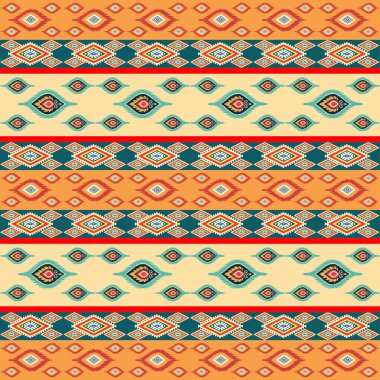 Etnik boho kusursuz desen. Yazdır. arka plan tekrarlanıyor. Kumaş tasarımı, duvar kağıdı.