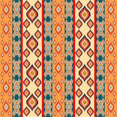 kesintisiz geometrik etnik desen