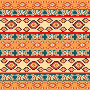 Kabile aztek süsüsüyle kusursuz geometrik desen. vektör arkaplanı Etnik model. kabile dokusu.