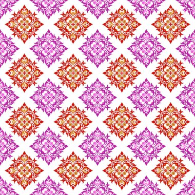 Geometrik şekilli kusursuz desen, vektör illüstrasyonu