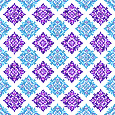 Etnik kusursuz süs. vektör illüstrasyonu.