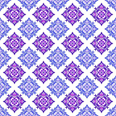 Vektör kusursuz desen. Mavi ve mor renkler. soyut arkaplan.