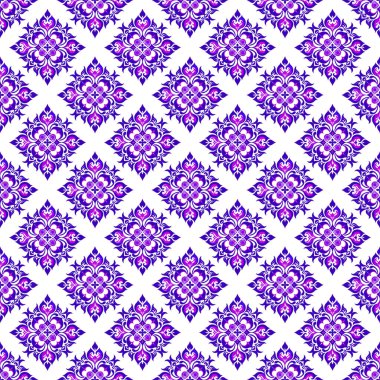 vector seamless pattern with abstract ethnic ornament