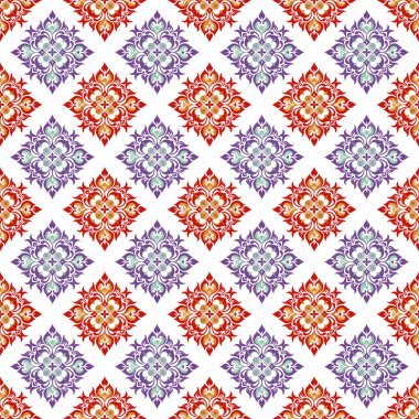 Soyut süslemeli kusursuz desen