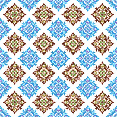 Soyut geometrik şekilli kusursuz desen