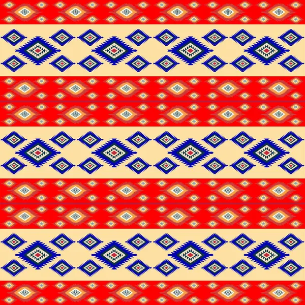 Geleneksel Amerikan Yerli süslemesinin kusursuz geometrik deseni, vektör.