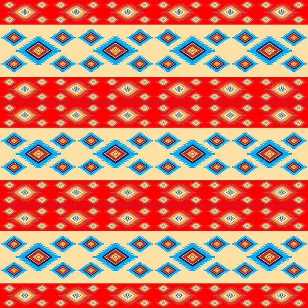 Amerikan yerlilerinin etnik yapısına sahip kusursuz desenlerin vektör çizimi.