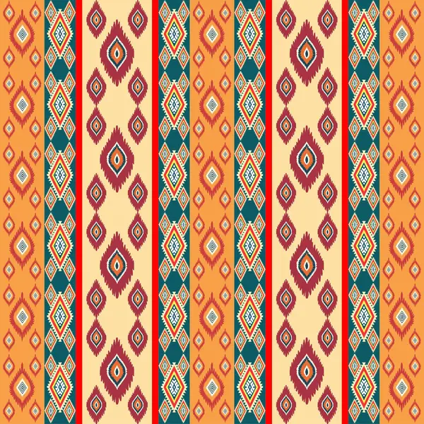 Soyut renkli etnik kabile izinin pürüzsüz bir modeli.