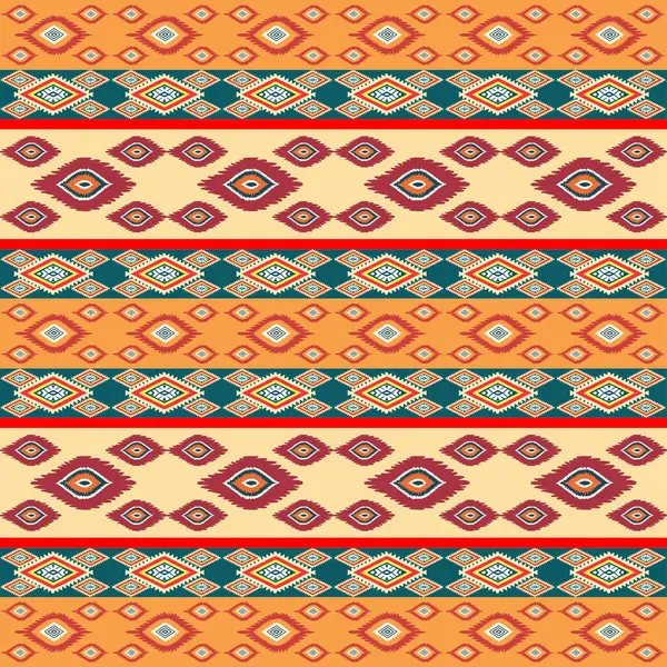 Etnik, pürüzsüz bir model. renkli geometrik desen