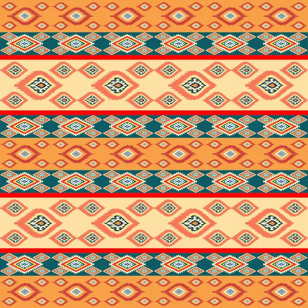 Geleneksel nakış süsüsüyle kusursuz desen. vektör illüstrasyonu