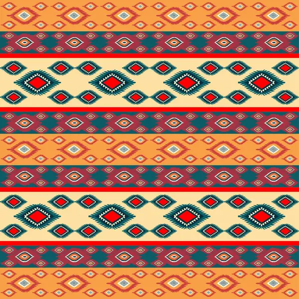 Vektör kusursuz desen. Yerli Amerikan aksesuarına sahip etnik köken