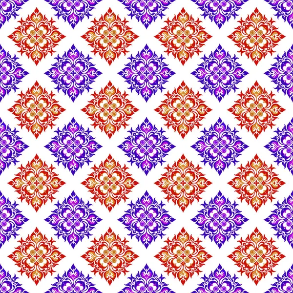 Vektör kusursuz desen. Modern stil geometrik arka plan. damaske tasarımı ile karolar yineleniyor