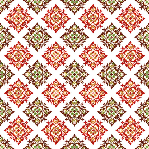 Geleneksel nakış süsüsüyle kusursuz desen. vektör illüstrasyonu