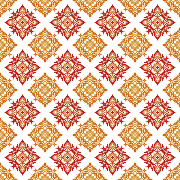 Soyut çiçeklerle kusursuz desen